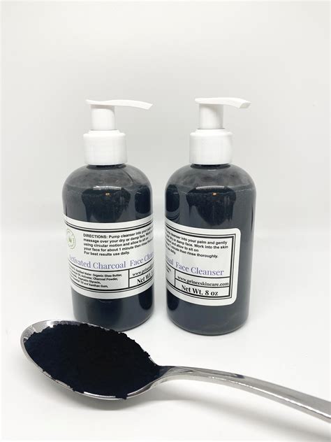 activated charcoal facial cleanser.